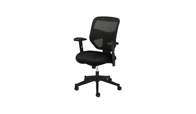 HON Prominent Mesh High-Back Task Chair with Adjustable Arms - Black
