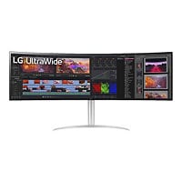 LG UltraWide 49WQ95C-W - écran LED - incurvé - 49" - HDR