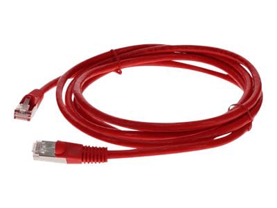 Proline 3ft Red CAT 6 Shielded PVC Ethernet Cable Snagless Easy Clear Boot TAA RJ-45 M/M