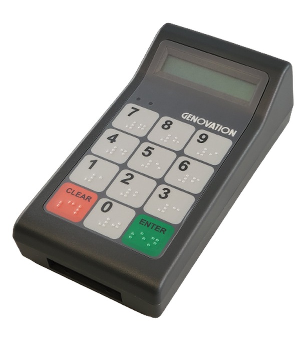 Genovation MiniTerm 909 12-Key Membrane Keypad with 2-Line Supertwist Backlit LCD for KS100 Stand