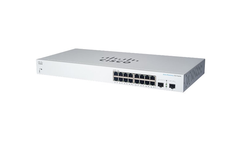 Cisco Business 220 Series CBS220-16P-2G - switch - 18 ports - smart - rack-mountable