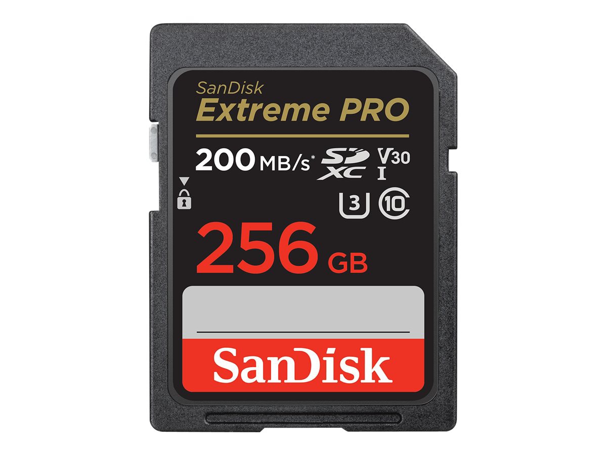 SanDisk Extreme Pro - flash memory card - 256 GB - SDXC UHS-I