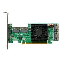 HighPoint SSD7580B - storage controller (RAID) - U.2 NVMe - PCIe 4.0 x16