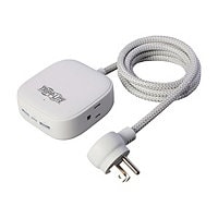 Tripp Lite Safe-IT Power Strip 2-Outlet 32W 5-15R 2 USB-A, USB C Charging