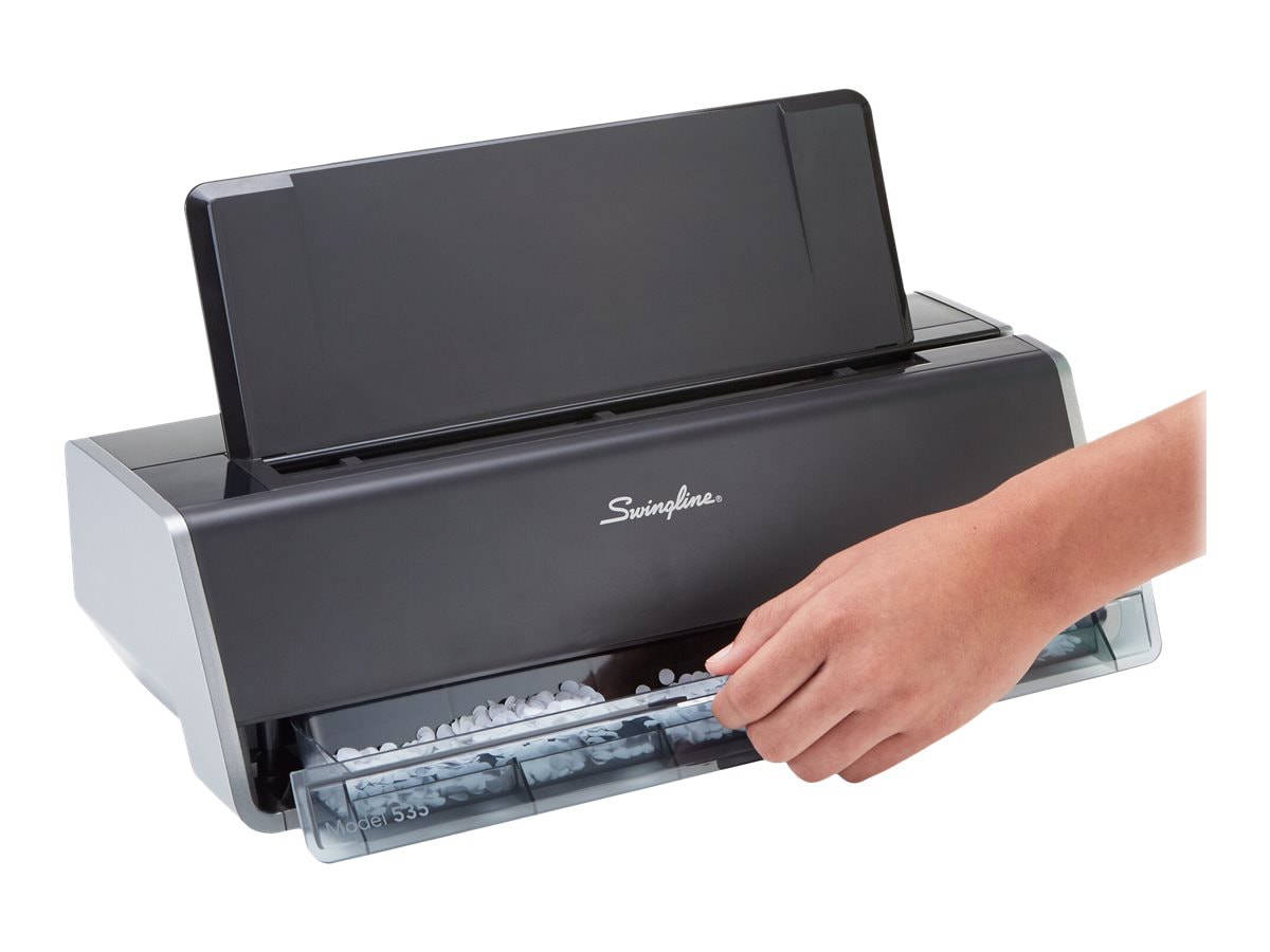 Swingline 3-Hole Commercial Electric Punch with 28 Sheet Capacity - Black -  A7074535B - Binders & Laminators 