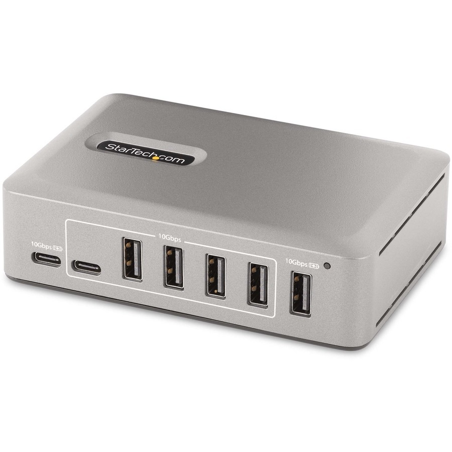 StarTech.com 10-Port USB-C Hub, 8x USB-A + 2x USB-C, Self-Powered w/65W Pow