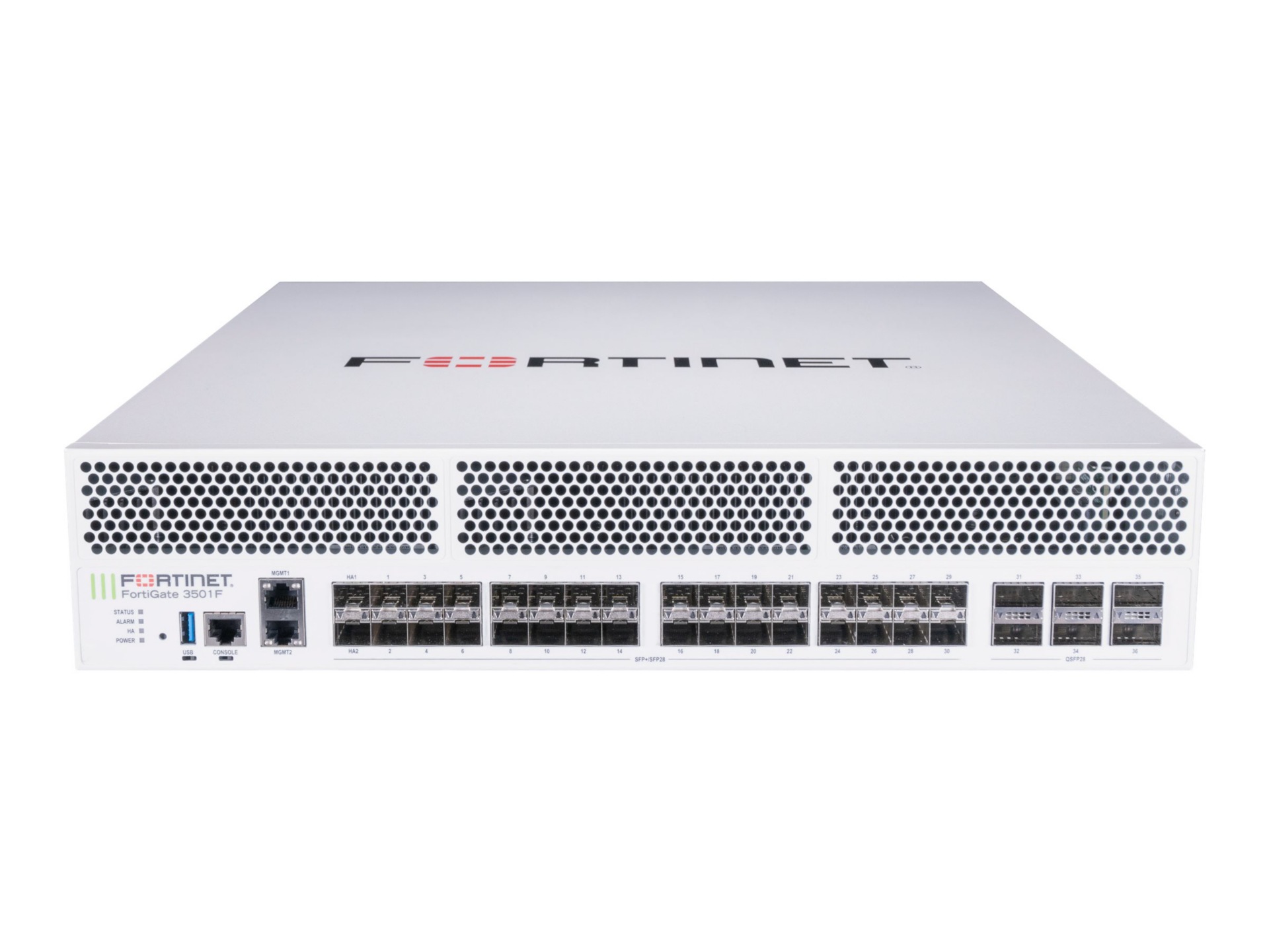 Fortinet FortiGate 3501F - security appliance - with 1 year 24x7 FortiCare Support + 1 year FortiGuard Unified Threat