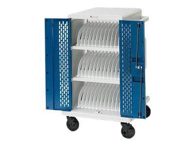 Bretford Core M CORE36MS - with rear doors cart - for 36 tablets / notebooks - charcoal