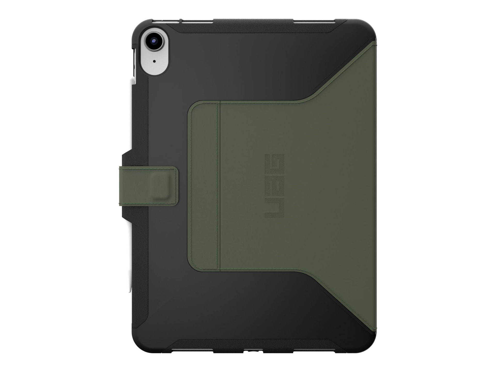 UAG Rugged Case for iPad 10.9 (10th Gen, 2022) - Scout Folio Black/Olive -