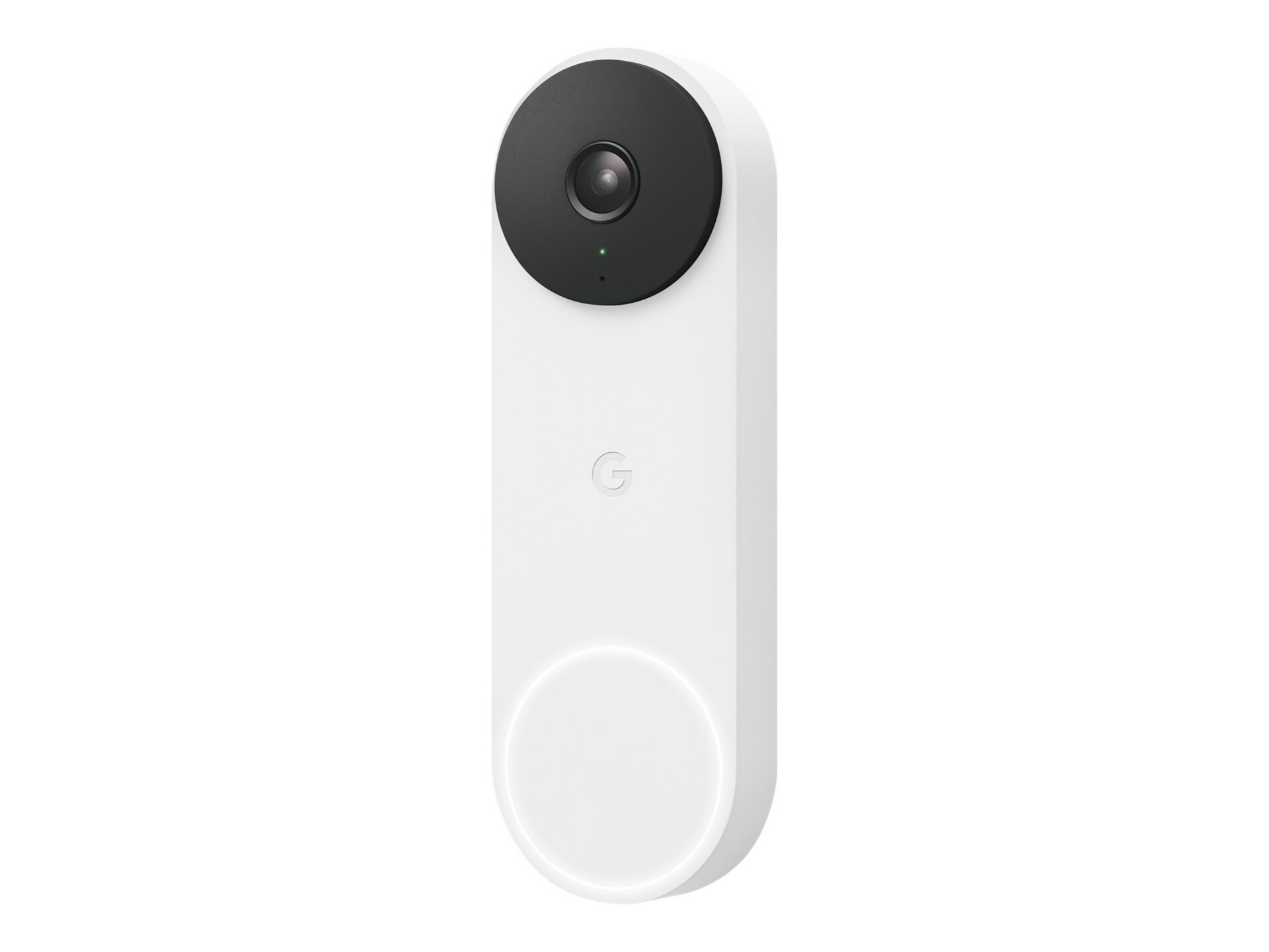 Google Nest 2nd gen - smart doorbell - wired - 802.11a/b/g/n/ac, Bluetooth LE - snow