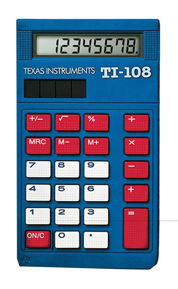 Texas Instruments TI-108 Elementary Calculator