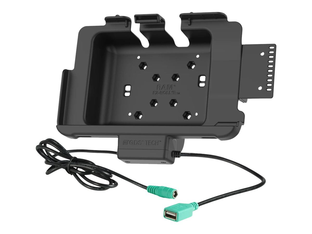 RAM Tough-Dock car charging holder - power + data - USB, Pogo
