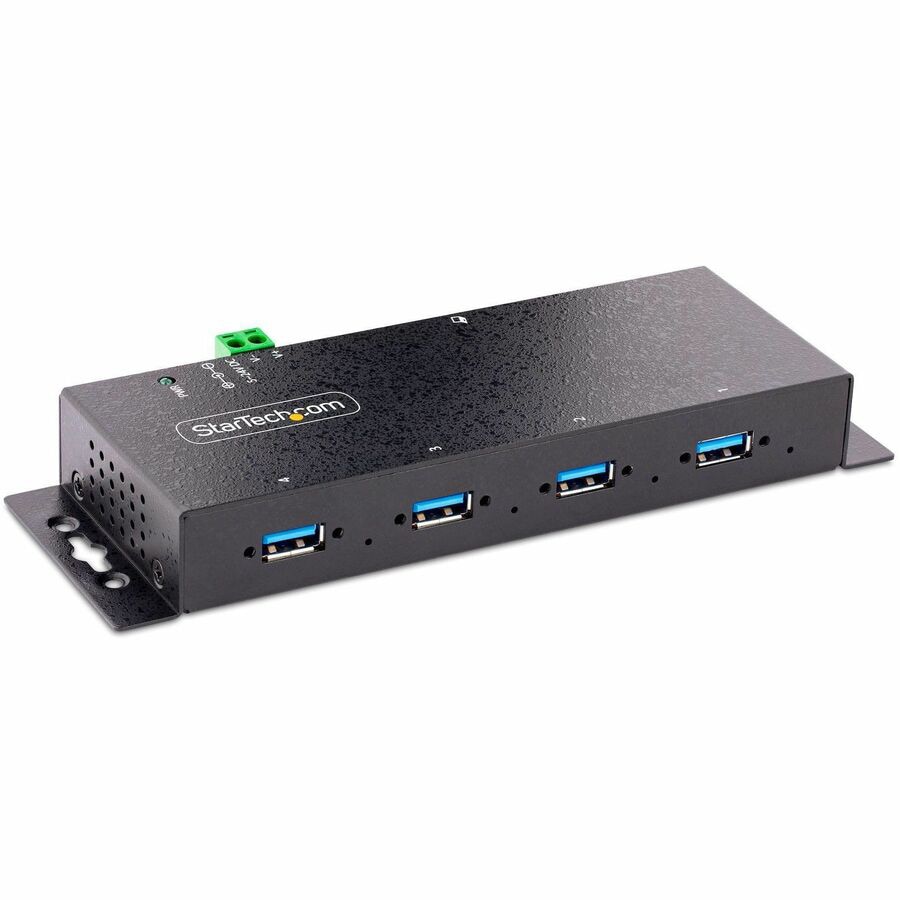 StarTech.com 4-Port Industrial USB 3.0 5Gbps Hub, Rugged USB Hub with ESD P