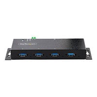 StarTech.com 4-Port Industrial USB 3.0 Hub Rugged USB Hub w/ ESD and Surge Protection Metal USB Hub