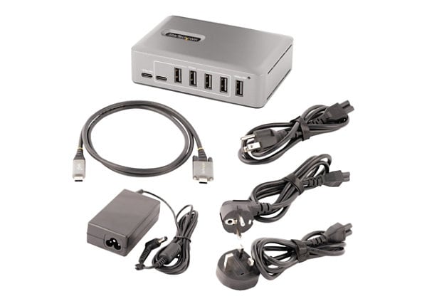 StarTech.com 10-Port USB-C Hub USB-A / C Ports Self-Powered w/ BC1.2  Charging USB 3.1 10Gbps - 10G8A2CS-USB-C-HUB - USB Hubs 