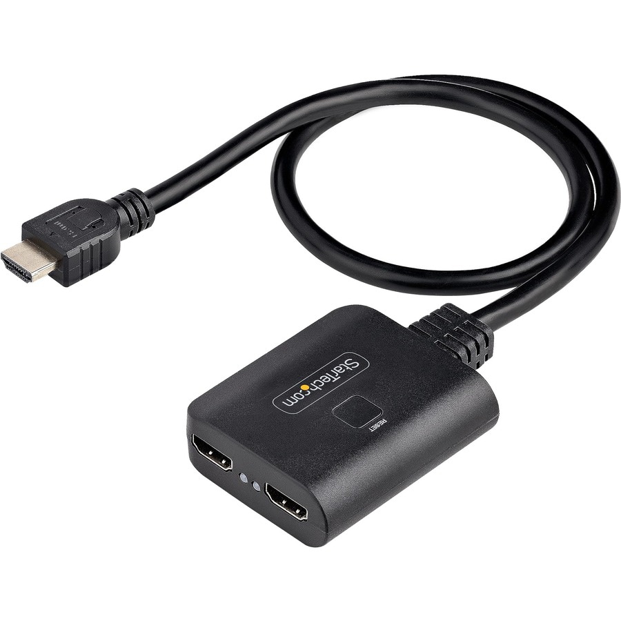StarTech.com 2-Port HDMI Splitter 1 In 2 Out, 4K 60Hz, HDMI Display/Output  - HDMI-SPLITTER-4K60UP - Audio Equipment 
