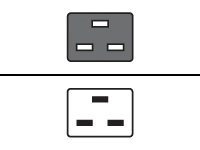 HP C19/C20 WW 16A 2M 6PC BLK LCK PC