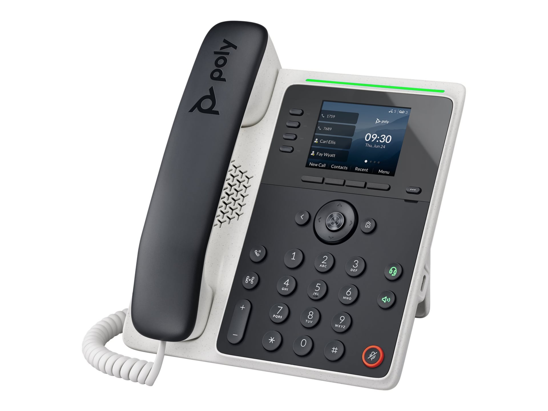 Poly Edge E220 - VoIP phone with caller ID/call waiting - 3-way call capability