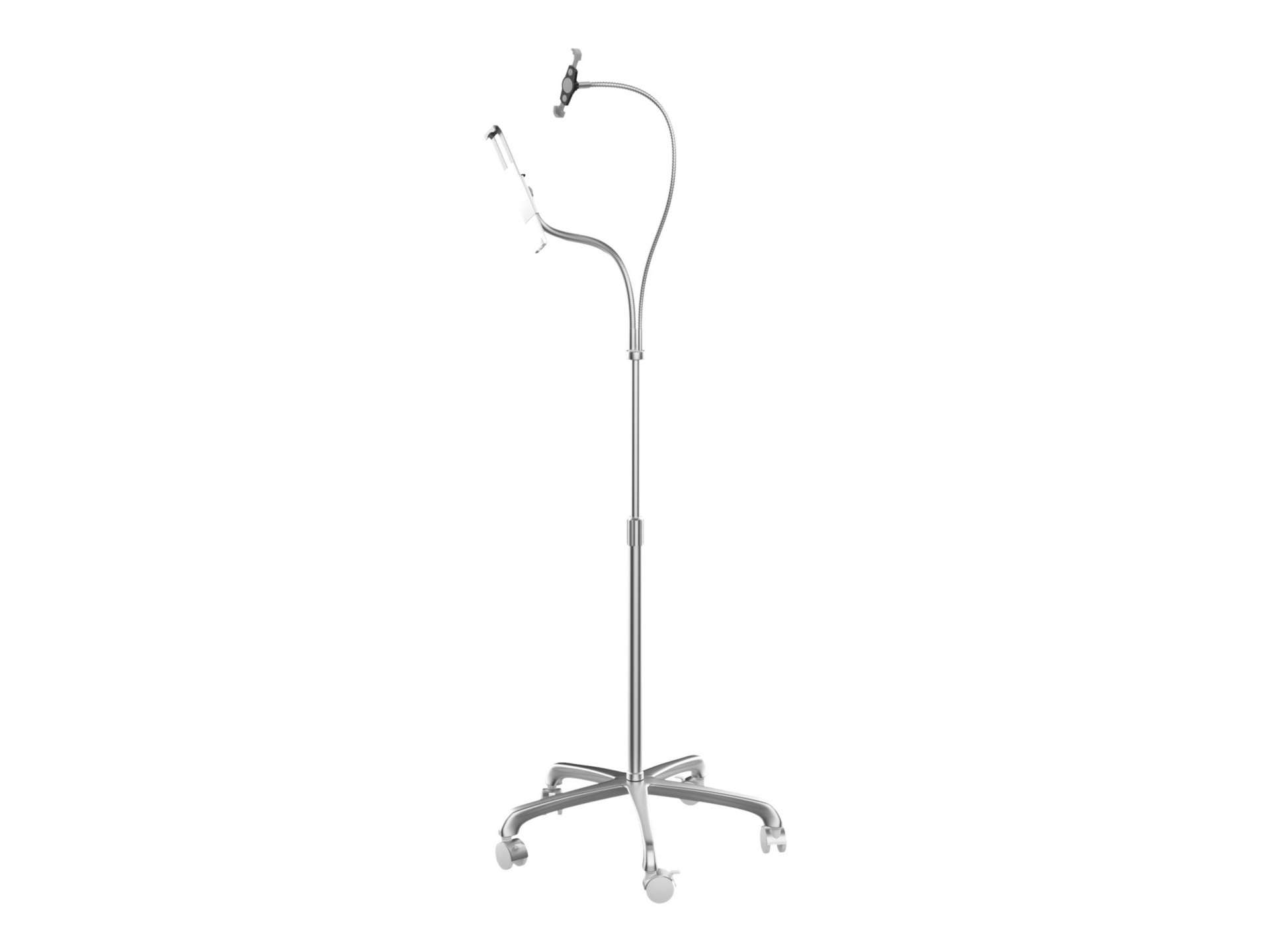CTA Security Dual Gooseneck Floor Stand for Phone and Tablet