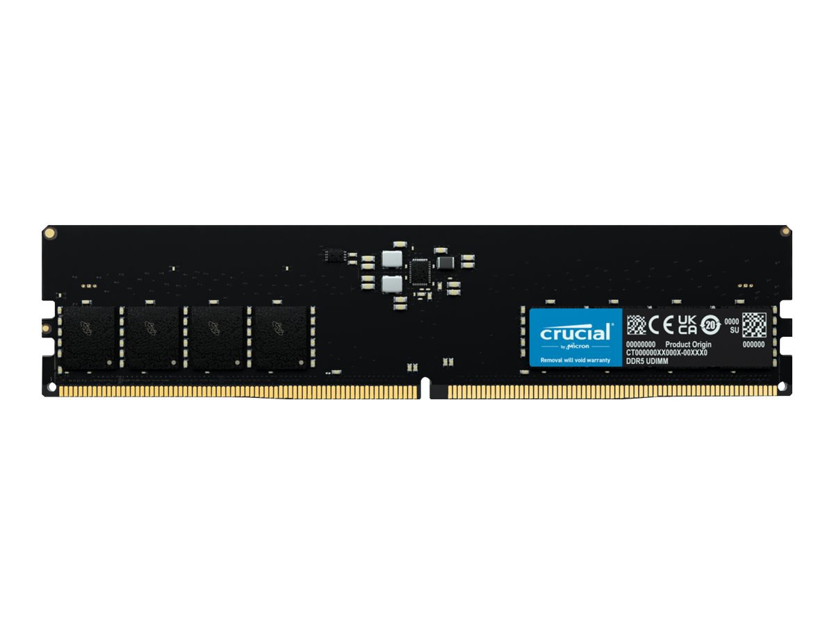 Crucial - DDR5 - module - 16 GB - DIMM 288-pin - 5200 MHz / PC5-41600 - unbuffered