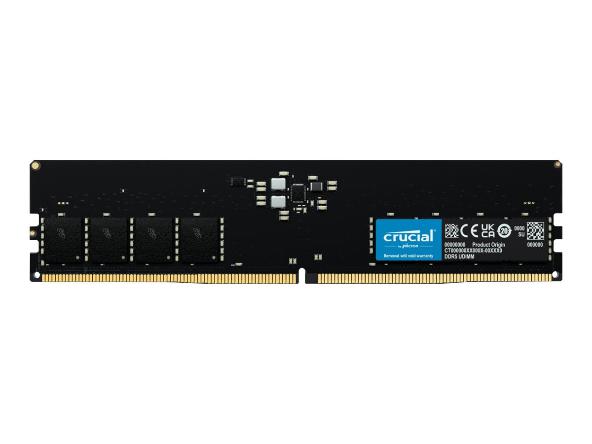 Crucial - DDR5 - module - 16 GB - DIMM 288-pin - 5200 MHz / PC5-41600 - unbuffered