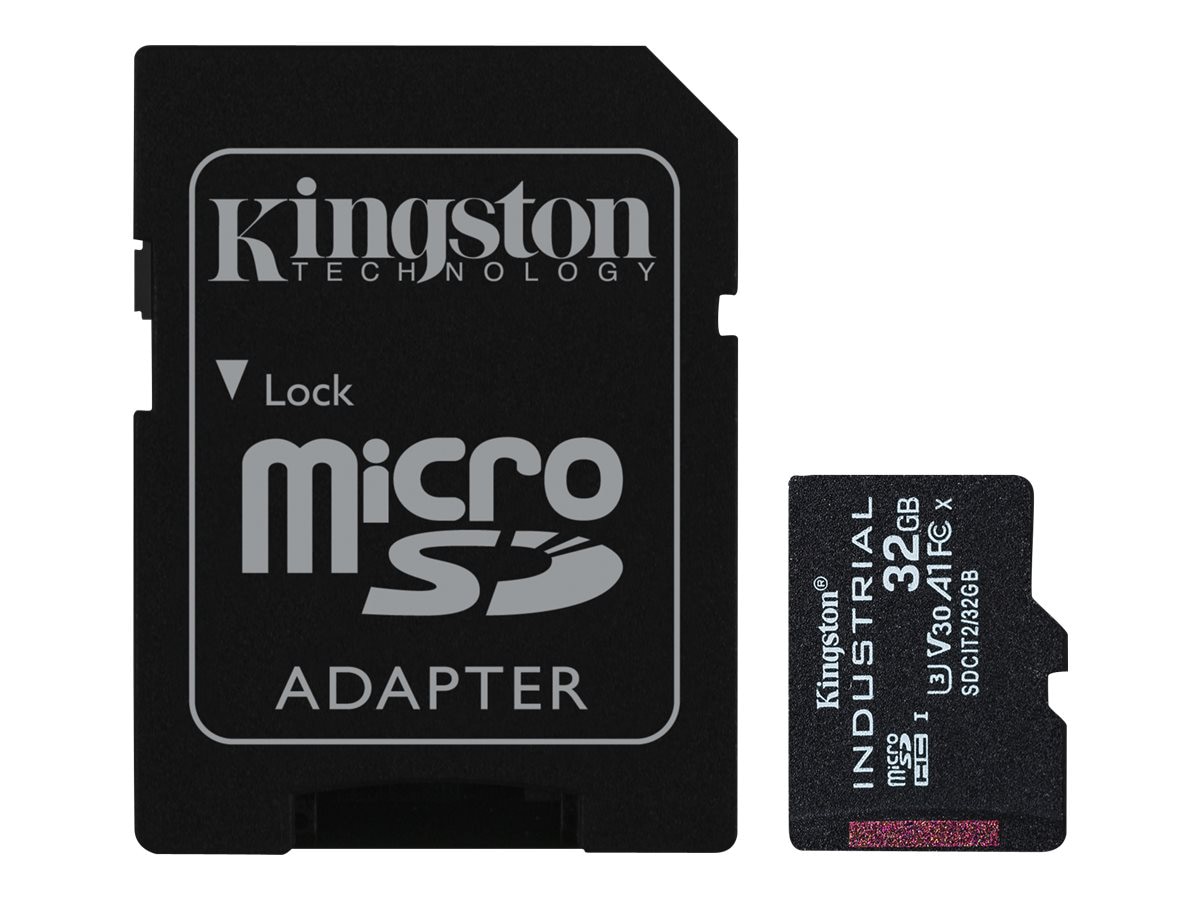 Kingston Industrial - flash memory card - 32 GB - microSDHC UHS-I