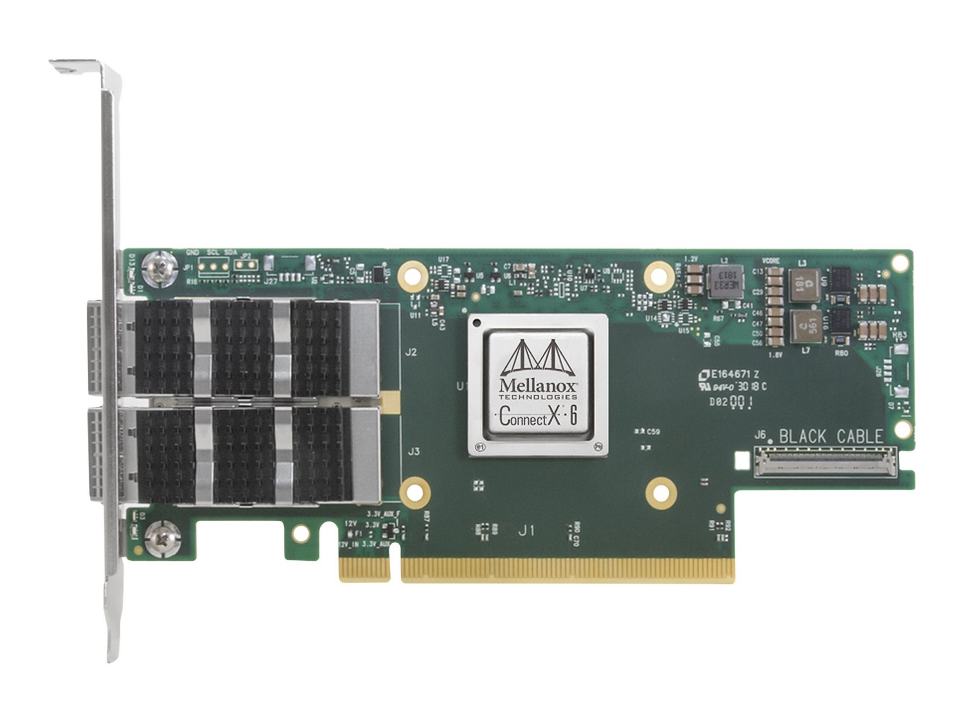 NVIDIA ConnectX-6 VPI MCX653106A-ECAT - Single Pack - network adapter - PCIe 4.0 x16 - 100Gb Ethernet / 100Gb Infiniband