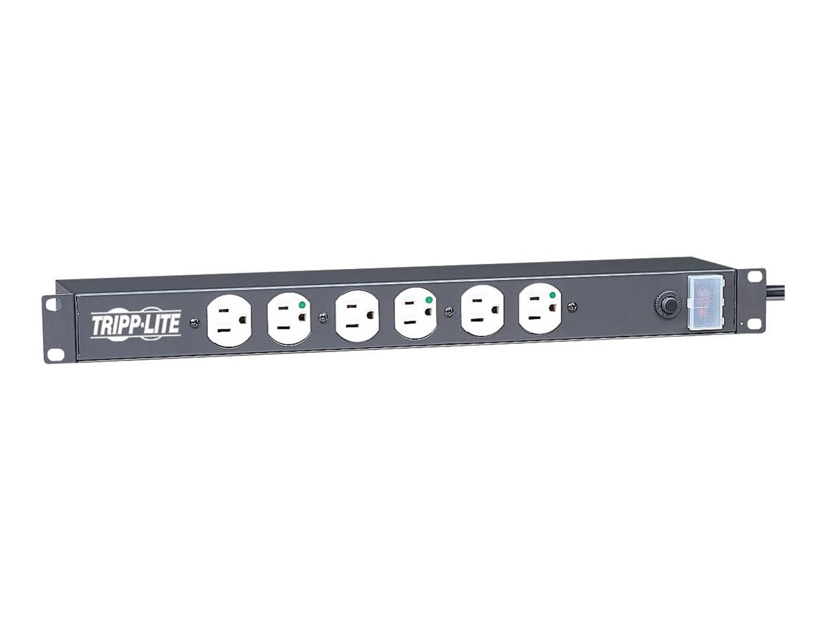 Tripp Lite Power Strip Hospital Medical Rackmount 120V 5-15R 12 Outlet 1URM - power strip