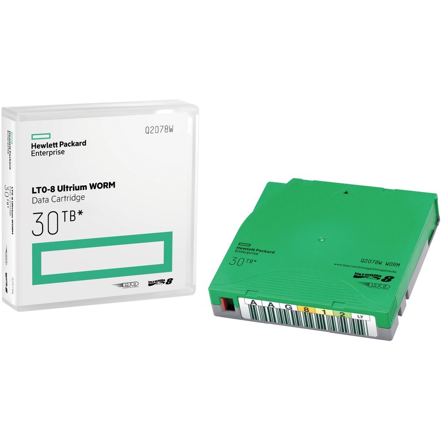 HPE Ultrium WORM Data Cartridge - LTO Ultrium WORM 8 x 20 - 12 TB - storage media