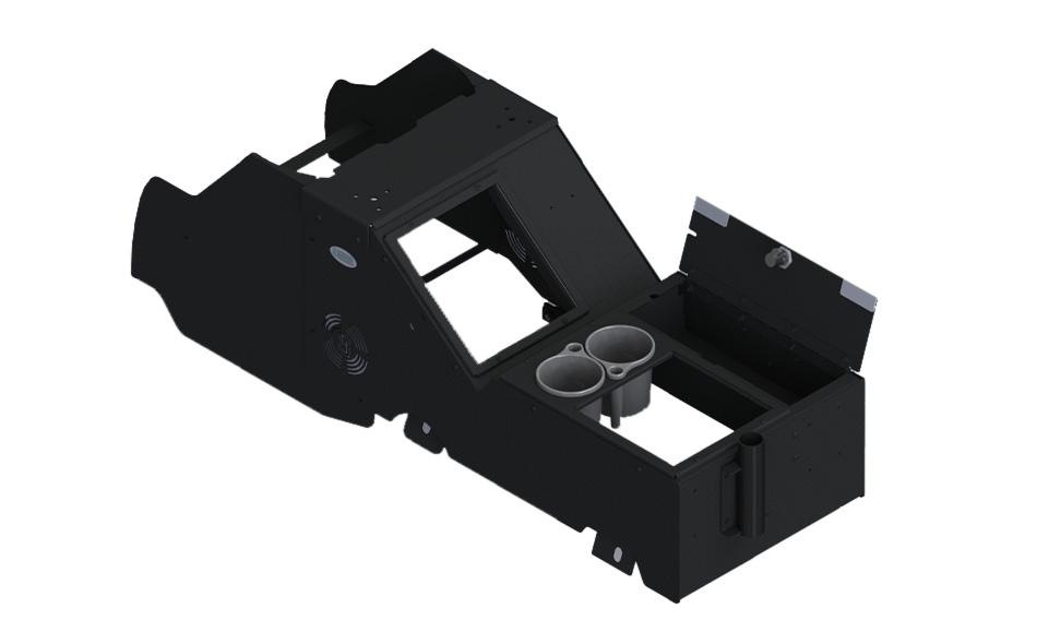 Gamber-Johnson Wide Body Console Box Kit with Cup Holder and Vertical Mount for 2021+ Chevrolet Tahoe Car