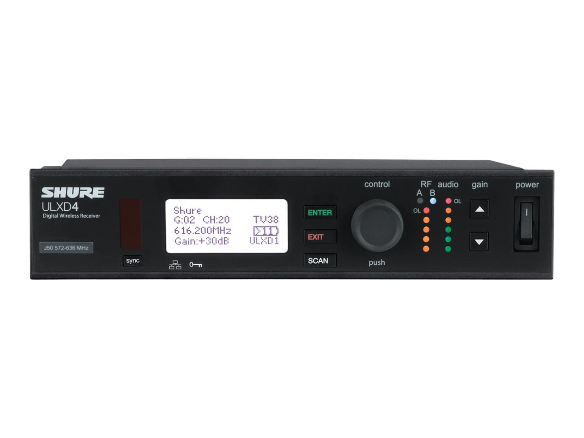 Shure ULX-D Digital Wireless System ULXD4 - wireless audio receiver for wireless microphone