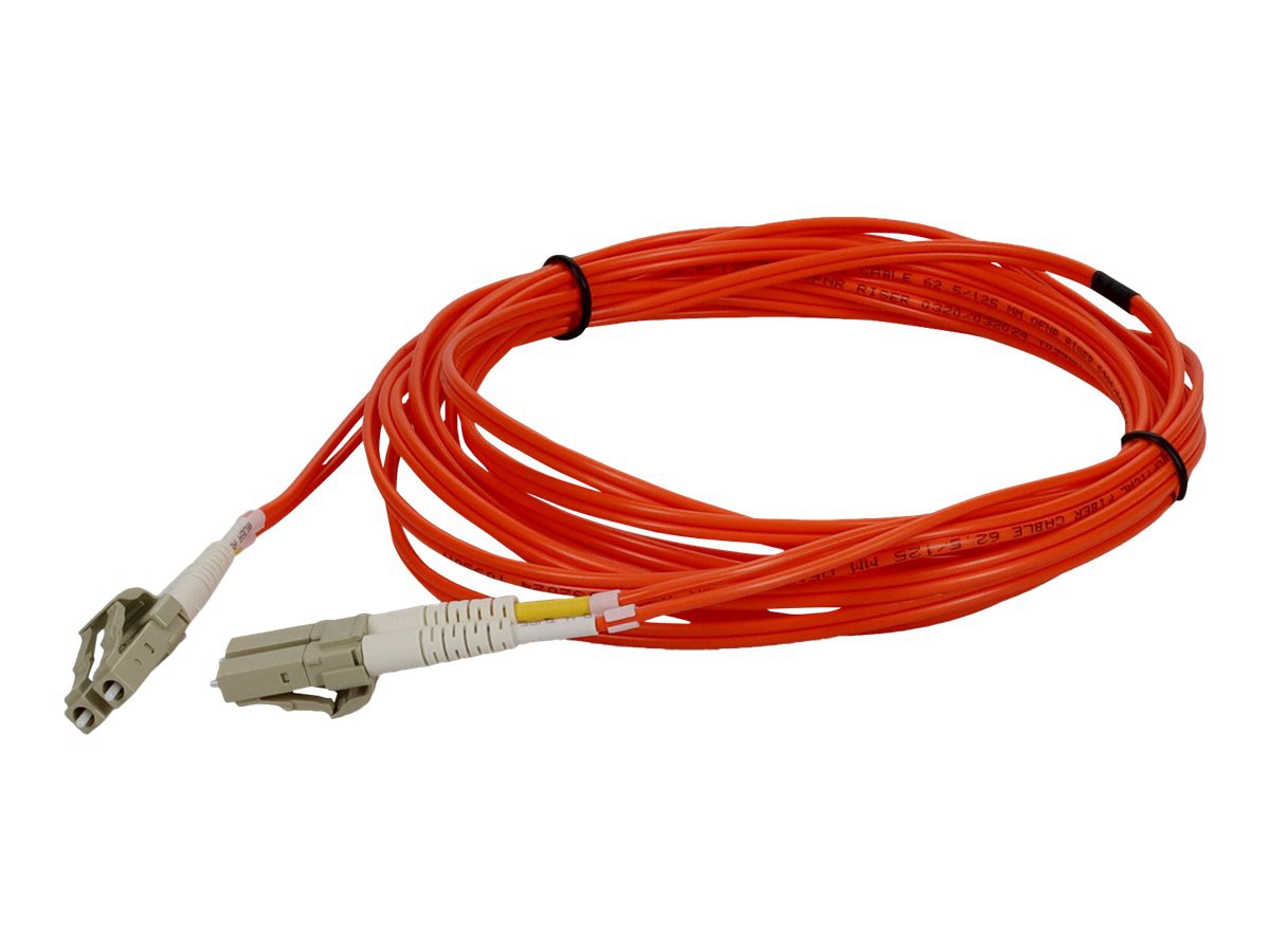 Proline 1m LC to LC Orange OM1 Duplex OFNR (Riser-Rated) TAA MMF Fiber Patch Cable