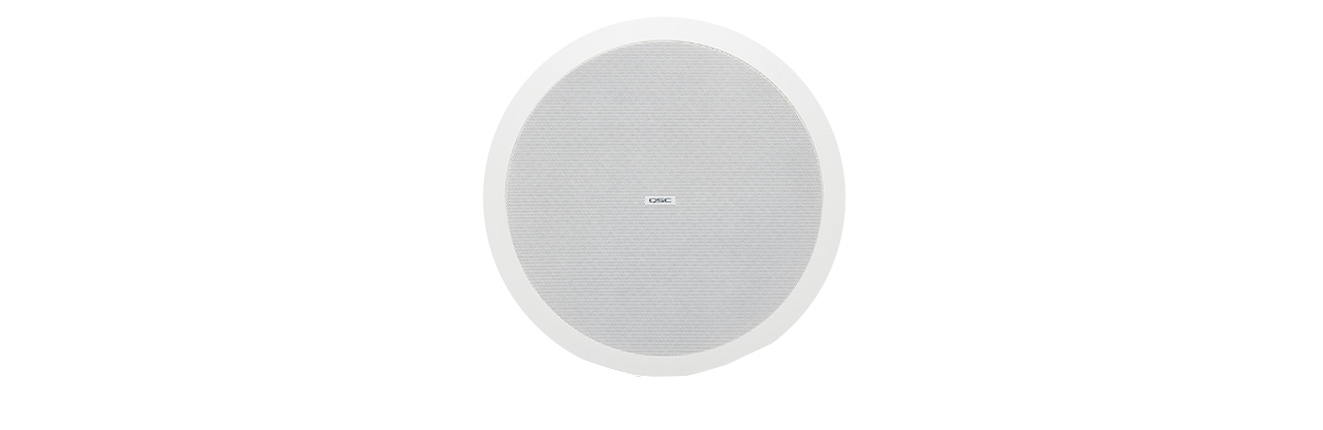 Shure QSC AcousticDesign 6.5" 2-Way Low Profile Recessed Ceiling Speaker - White