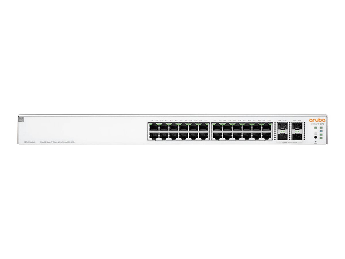 HPE Networking Instant On 1930 24G Class4 PoE 4SFP/SFP+ 370W Switch - commutateur - 28 ports - Géré - Montable sur rack