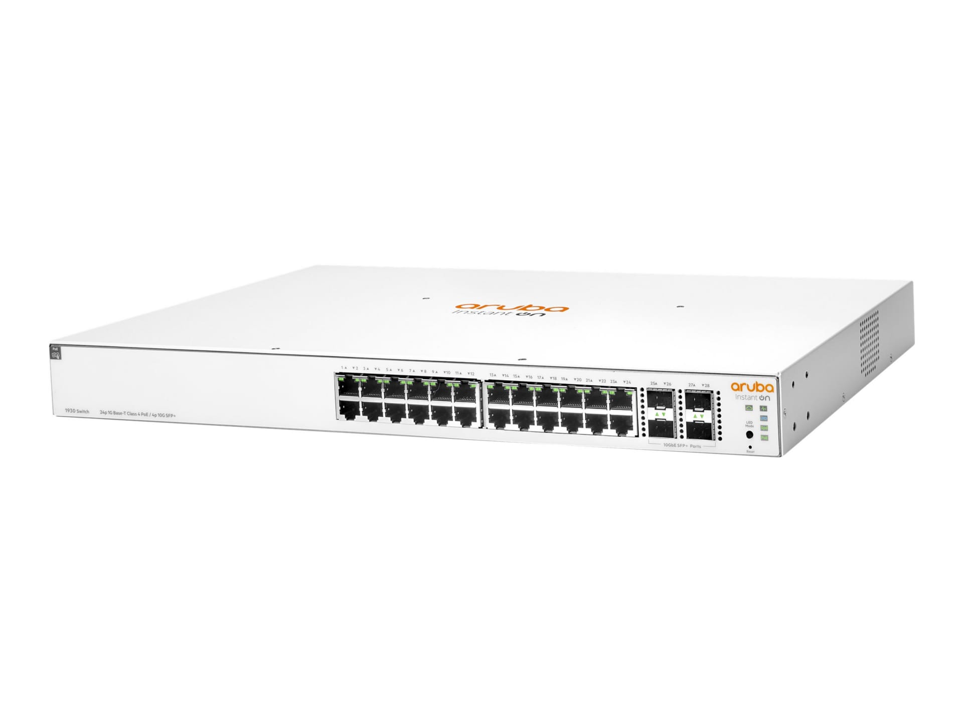 HPE Networking Instant On 1930 24G Class4 PoE 4SFP/SFP+ 195W Switch - switch - 28 ports - managed - rack-mountable