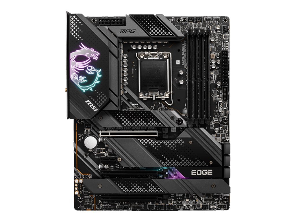 MSI MPG Z690 EDGE WIFI DDR4 Desktop Motherboard - Intel Z690 Chipset - Socket LGA-1700 - Intel Optane Memory Ready - ATX