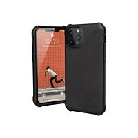 UAG Rugged Case for iPhone 12/12 Pro 5G [6.1-inch] - Metropolis LT Leather Black - back cover for cell phone