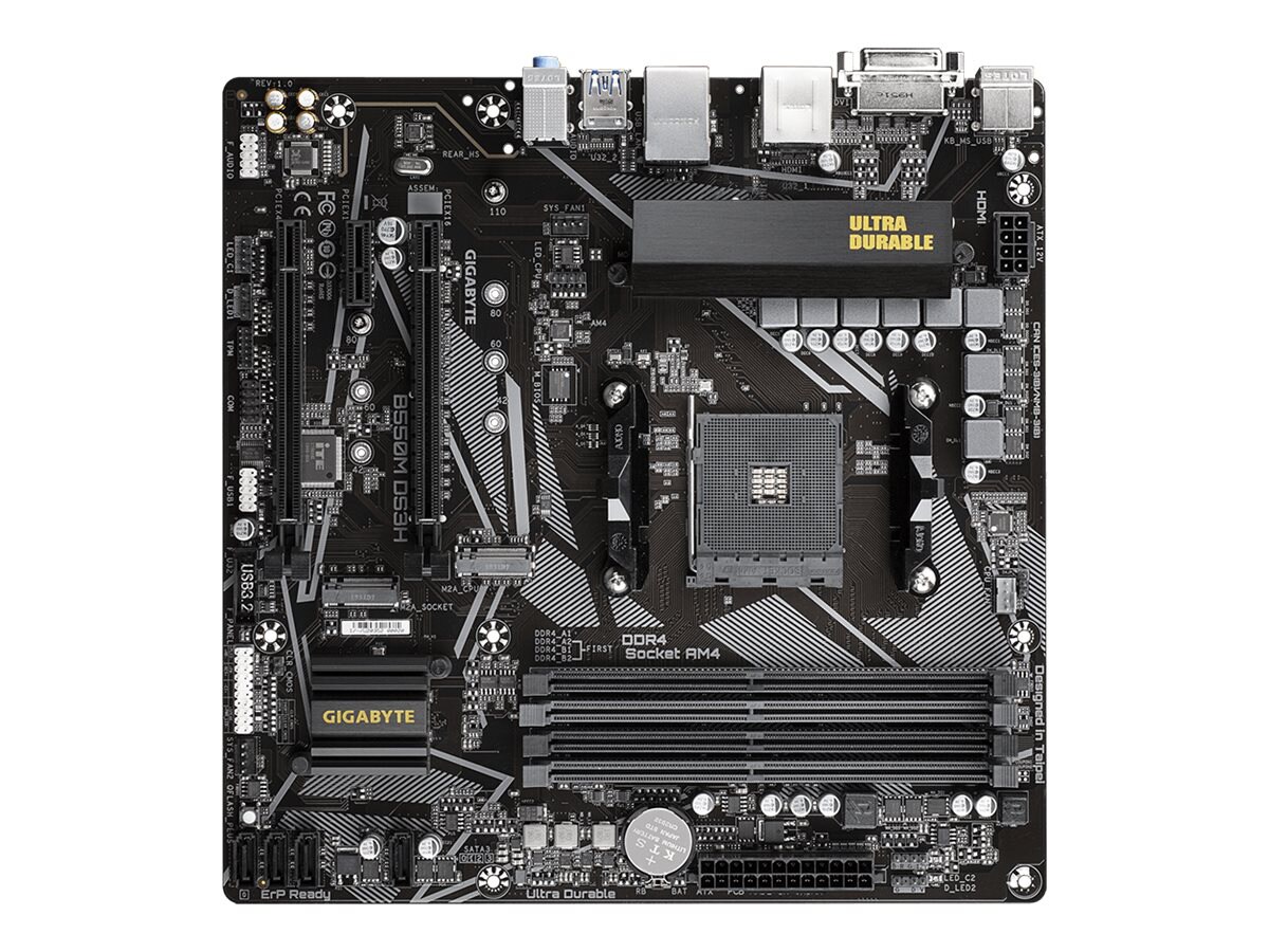 Gigabyte B550M DS3H - 1.0 - motherboard - micro ATX - Socket AM4 - AMD B550