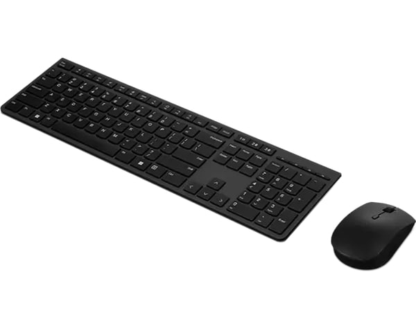 Lenovo Professional Wireless Rechargeable Combo Keyboard and Mouse - Gray