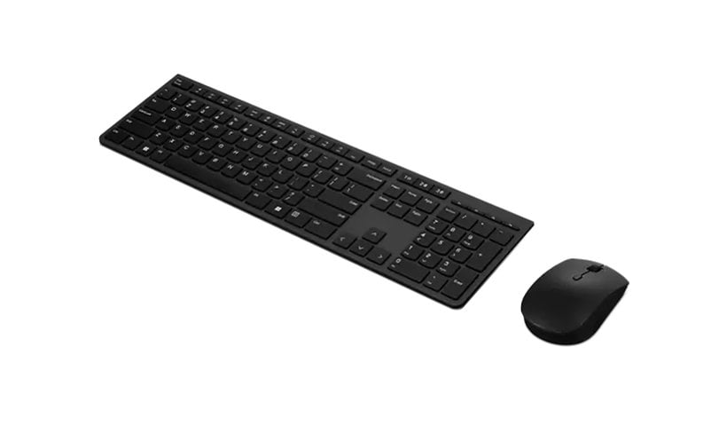 Lenovo Professional Wireless Rechargeable Combo Keyboard and Mouse - Gray