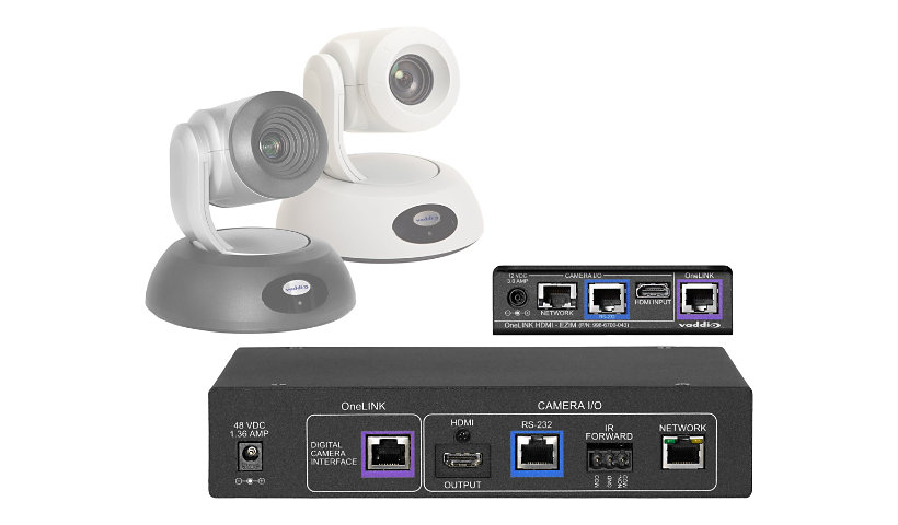 Vaddio Polycom Codec Kit for OneLINK HDMI to RoboSHOT HDMI Cameras - Black