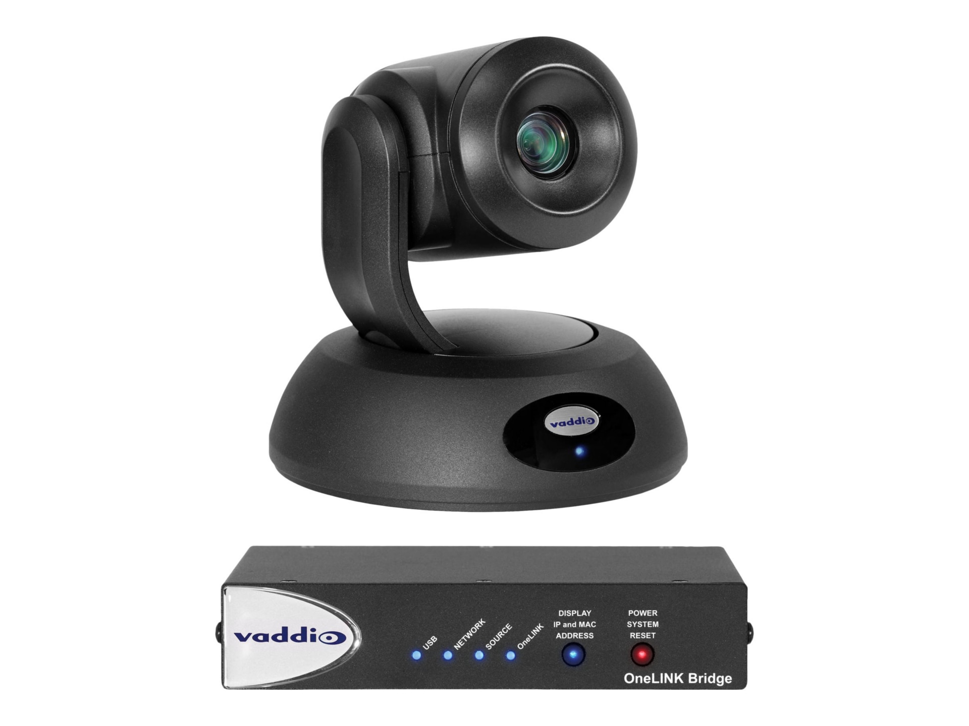 Vaddio RoboSHOT 30E HDBaseT OneLINK Bridge Video Conferencing System - Includes PTZ Camera - Black