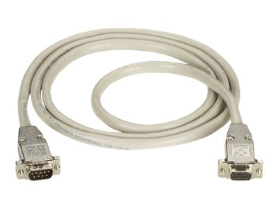 Black Box 200' DB9 Male to Female Extension Cable with EMI/RFI Hoods - Beige