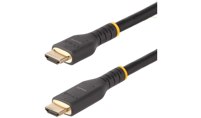 StarTech.com 7m (23ft) Active HDMI Cable, HDMI 2.0 4K 60Hz UHD, Rugged HDMI Cord w/ Aramid Fiber, Heavy-Duty High Speed