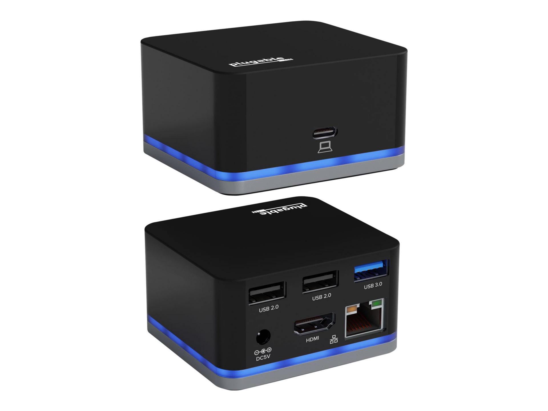 Plugable USB-C 15W Mini Cube Docking Station w/ HDMI,USB and Ethernet