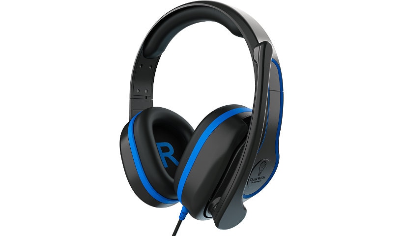 TWT Audio REVO TW310 with Stealth Release - wired headset - 3.5 mm TRRS jack - black and blue