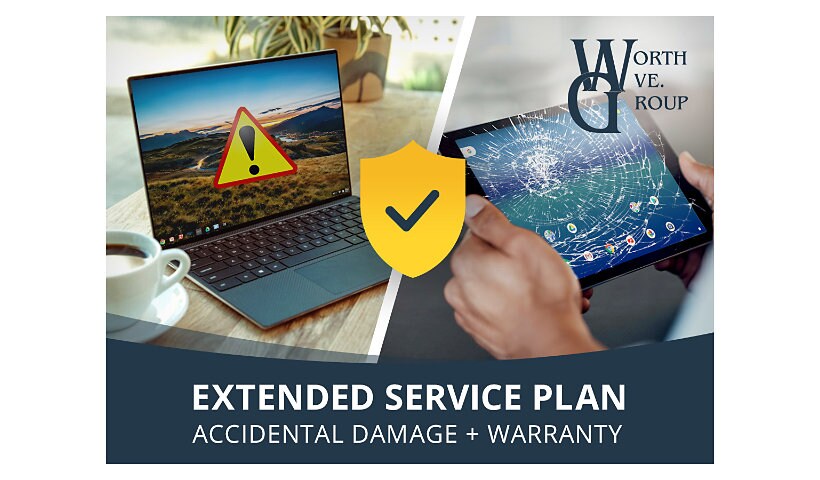 Worth Ave. Group-Laptop/Tablet Extended Service Plan-Unlimited Accidents+Warranty-3 Years-$500-$999 Device (Commercial)