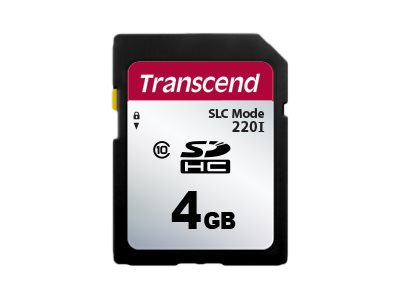 Transcend 220I - flash memory card - 1 GB - SD