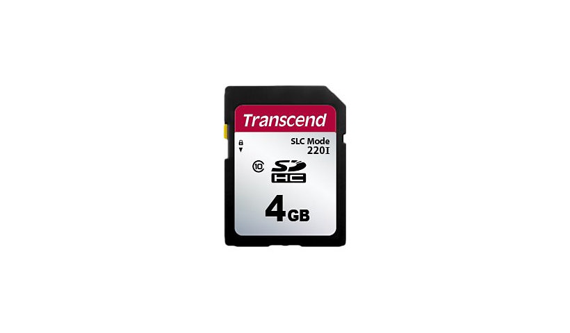 Transcend 220I - flash memory card - 1 GB - SD