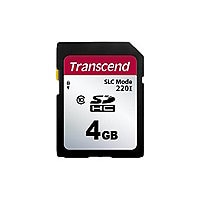Transcend 220I - flash memory card - 1 GB - SD